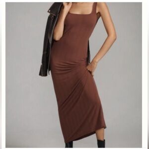 Anthropologie Brown Tank Dress Large